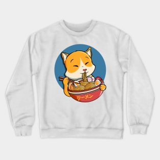 Cat Ramen Cute Crewneck Sweatshirt